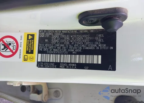 2011 Toyota Highlander Se из США, поврежденный, VIN 5TDZK3EH7BS027293